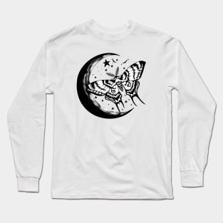 Chinese Moon Moth Long Sleeve T-Shirt